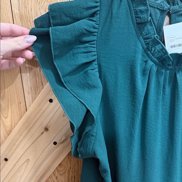 Green Ruffled Dress - Picture 4 of 4